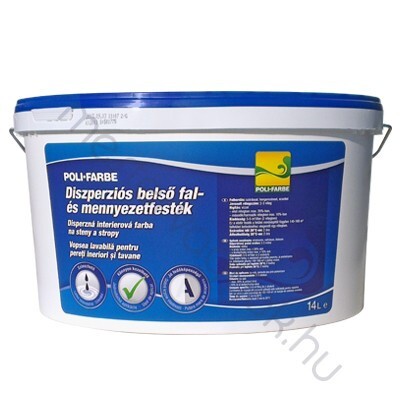 Polifarbe Diszperziós belső fal- és mennyezetfesték - Fehér / 2 liter