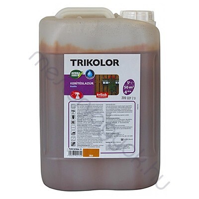 Trikolor vizesbázisú kerítéslazúr - Mahagóni / 5 liter