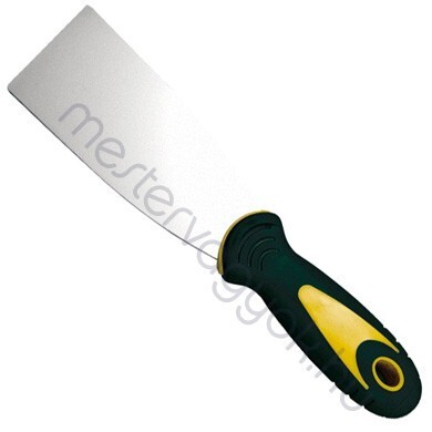 Spakli rozsdamentes inox acélból kétkomponensű gumi nyéllel - 40 mm széles