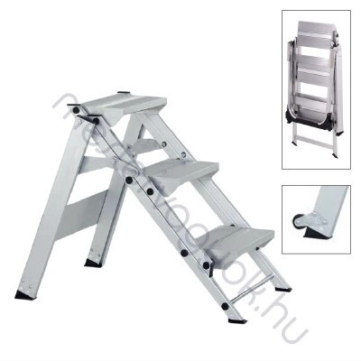 Zarges Plazastep P Z500 Összecsukható biztonsági lépcső - 2 fokos