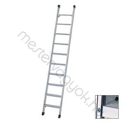 Zarges Seventec szegecselt lépcsős támasztólétra, 85mm-es lépcsővel - 1x 8 fokos